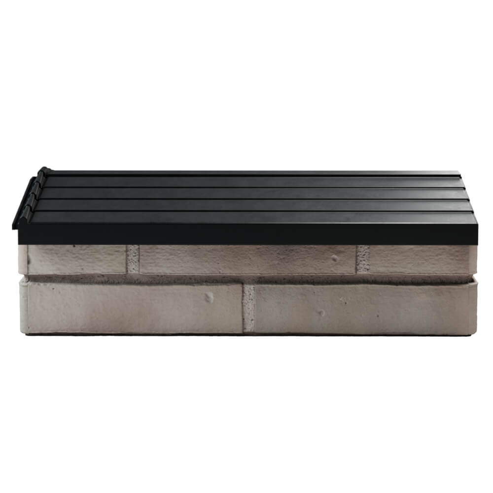 Парапет Zking Бона ХайТек Черный с посадкой на 1 кирпич (200/225/255мм)