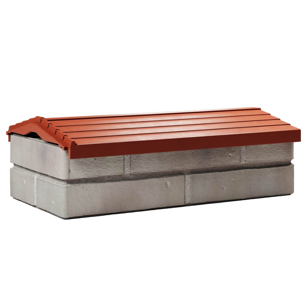 Парапет Zking Бона ХайТек Красный с посадкой на 1 кирпич (200/225/255мм)