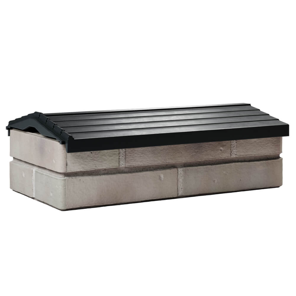 Парапет Zking Бона ХайТек Черный с посадкой на 1 кирпич (200/225/255мм)